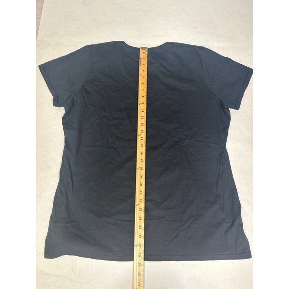 Fruit of the Loom Womens 3XL Black If You Fib I Will Paddle Funny Nurse T Shirt - Picture 6 of 6